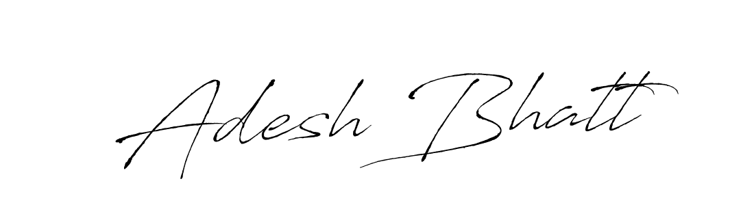 Also we have Adesh Bhatt name is the best signature style. Create professional handwritten signature collection using Antro_Vectra autograph style. Adesh Bhatt signature style 6 images and pictures png