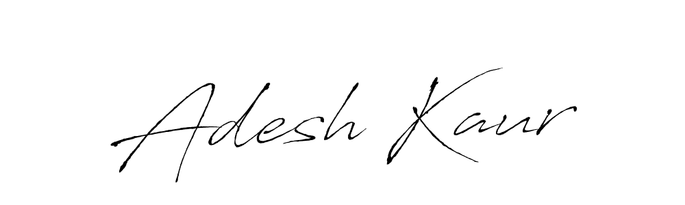 Design your own signature with our free online signature maker. With this signature software, you can create a handwritten (Antro_Vectra) signature for name Adesh Kaur. Adesh Kaur signature style 6 images and pictures png