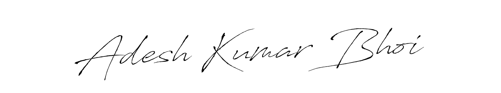 How to make Adesh Kumar Bhoi name signature. Use Antro_Vectra style for creating short signs online. This is the latest handwritten sign. Adesh Kumar Bhoi signature style 6 images and pictures png