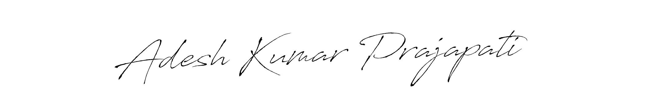 Design your own signature with our free online signature maker. With this signature software, you can create a handwritten (Antro_Vectra) signature for name Adesh Kumar Prajapati. Adesh Kumar Prajapati signature style 6 images and pictures png