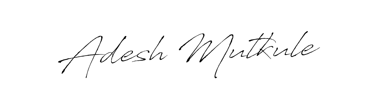 Also we have Adesh Mutkule name is the best signature style. Create professional handwritten signature collection using Antro_Vectra autograph style. Adesh Mutkule signature style 6 images and pictures png