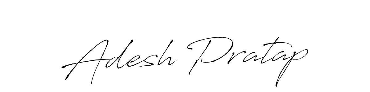The best way (Antro_Vectra) to make a short signature is to pick only two or three words in your name. The name Adesh Pratap include a total of six letters. For converting this name. Adesh Pratap signature style 6 images and pictures png