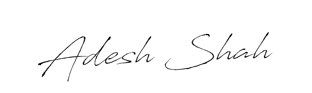 How to make Adesh Shah name signature. Use Antro_Vectra style for creating short signs online. This is the latest handwritten sign. Adesh Shah signature style 6 images and pictures png