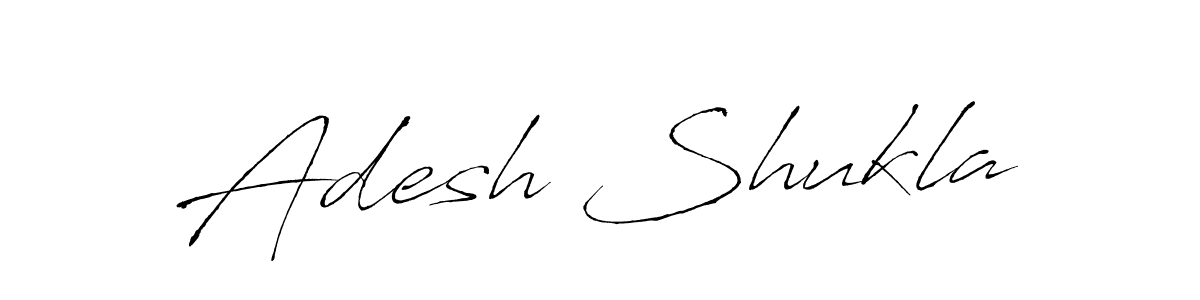 Create a beautiful signature design for name Adesh Shukla. With this signature (Antro_Vectra) fonts, you can make a handwritten signature for free. Adesh Shukla signature style 6 images and pictures png