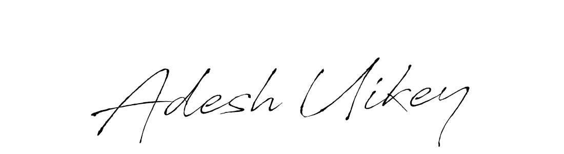 Design your own signature with our free online signature maker. With this signature software, you can create a handwritten (Antro_Vectra) signature for name Adesh Uikey. Adesh Uikey signature style 6 images and pictures png