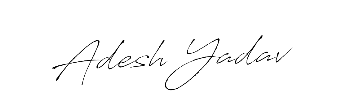 Create a beautiful signature design for name Adesh Yadav. With this signature (Antro_Vectra) fonts, you can make a handwritten signature for free. Adesh Yadav signature style 6 images and pictures png