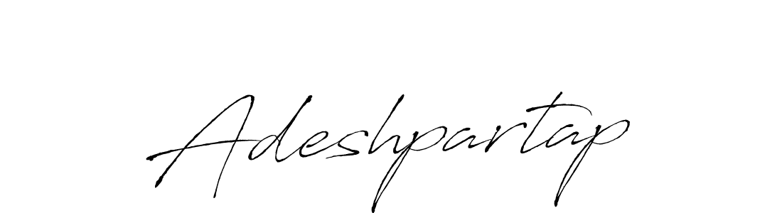 Make a beautiful signature design for name Adeshpartap. With this signature (Antro_Vectra) style, you can create a handwritten signature for free. Adeshpartap signature style 6 images and pictures png