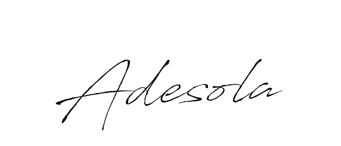 Adesola stylish signature style. Best Handwritten Sign (Antro_Vectra) for my name. Handwritten Signature Collection Ideas for my name Adesola. Adesola signature style 6 images and pictures png