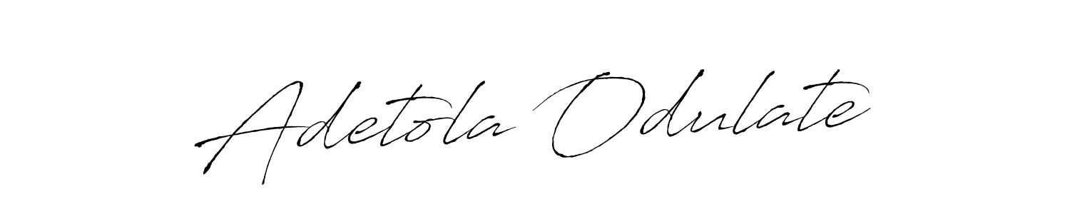 Design your own signature with our free online signature maker. With this signature software, you can create a handwritten (Antro_Vectra) signature for name Adetola Odulate. Adetola Odulate signature style 6 images and pictures png