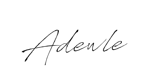 Use a signature maker to create a handwritten signature online. With this signature software, you can design (Antro_Vectra) your own signature for name Adewle. Adewle signature style 6 images and pictures png