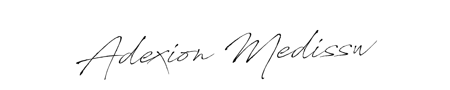 You should practise on your own different ways (Antro_Vectra) to write your name (Adexion Medissw) in signature. don't let someone else do it for you. Adexion Medissw signature style 6 images and pictures png