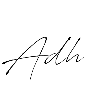 You should practise on your own different ways (Antro_Vectra) to write your name (Adh) in signature. don't let someone else do it for you. Adh signature style 6 images and pictures png