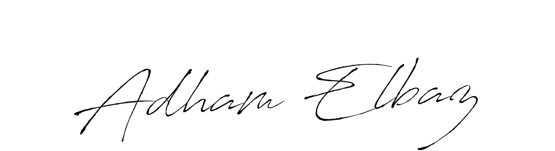 How to make Adham Elbaz signature? Antro_Vectra is a professional autograph style. Create handwritten signature for Adham Elbaz name. Adham Elbaz signature style 6 images and pictures png