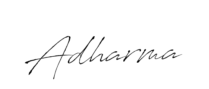 Adharma stylish signature style. Best Handwritten Sign (Antro_Vectra) for my name. Handwritten Signature Collection Ideas for my name Adharma. Adharma signature style 6 images and pictures png