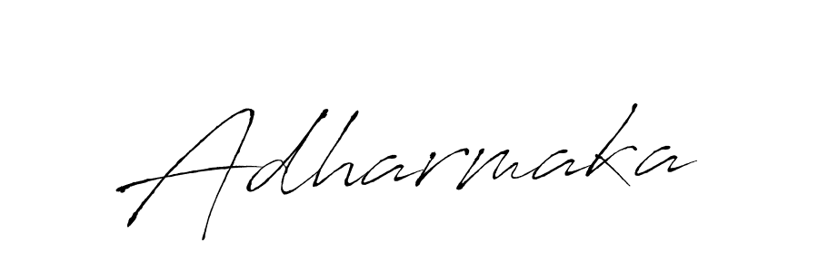 You can use this online signature creator to create a handwritten signature for the name Adharmaka. This is the best online autograph maker. Adharmaka signature style 6 images and pictures png