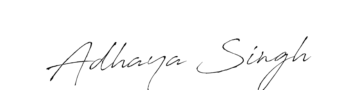 Create a beautiful signature design for name Adhaya Singh. With this signature (Antro_Vectra) fonts, you can make a handwritten signature for free. Adhaya Singh signature style 6 images and pictures png