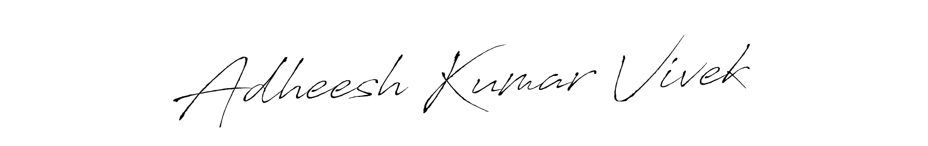 You should practise on your own different ways (Antro_Vectra) to write your name (Adheesh Kumar Vivek) in signature. don't let someone else do it for you. Adheesh Kumar Vivek signature style 6 images and pictures png