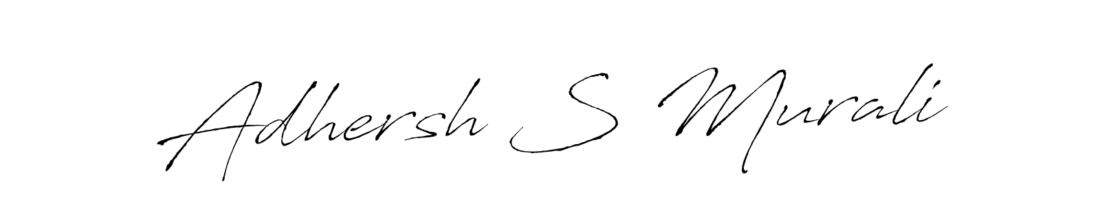 How to make Adhersh S Murali signature? Antro_Vectra is a professional autograph style. Create handwritten signature for Adhersh S Murali name. Adhersh S Murali signature style 6 images and pictures png