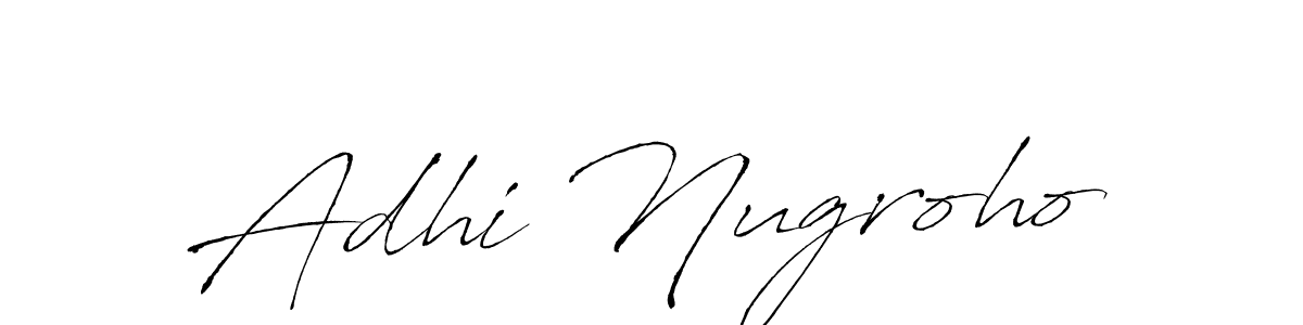 Create a beautiful signature design for name Adhi Nugroho. With this signature (Antro_Vectra) fonts, you can make a handwritten signature for free. Adhi Nugroho signature style 6 images and pictures png