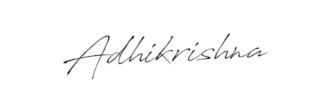 Create a beautiful signature design for name Adhikrishna. With this signature (Antro_Vectra) fonts, you can make a handwritten signature for free. Adhikrishna signature style 6 images and pictures png