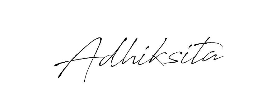Design your own signature with our free online signature maker. With this signature software, you can create a handwritten (Antro_Vectra) signature for name Adhiksita. Adhiksita signature style 6 images and pictures png