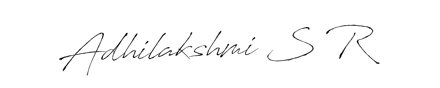 You should practise on your own different ways (Antro_Vectra) to write your name (Adhilakshmi S R) in signature. don't let someone else do it for you. Adhilakshmi S R signature style 6 images and pictures png