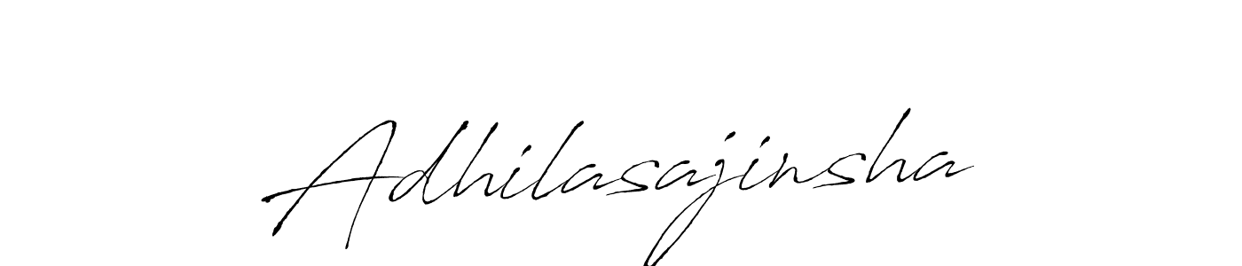 Create a beautiful signature design for name Adhilasajinsha. With this signature (Antro_Vectra) fonts, you can make a handwritten signature for free. Adhilasajinsha signature style 6 images and pictures png