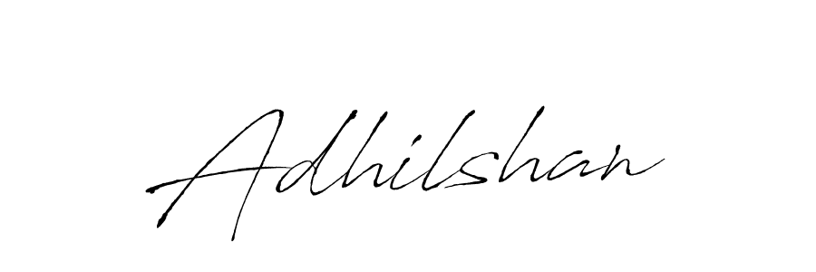 How to make Adhilshan name signature. Use Antro_Vectra style for creating short signs online. This is the latest handwritten sign. Adhilshan signature style 6 images and pictures png