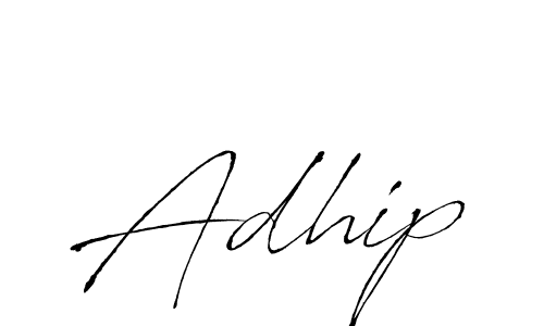 How to make Adhip name signature. Use Antro_Vectra style for creating short signs online. This is the latest handwritten sign. Adhip signature style 6 images and pictures png