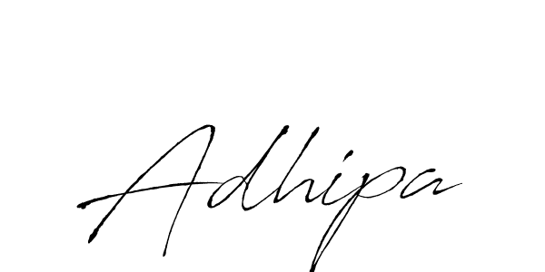 Use a signature maker to create a handwritten signature online. With this signature software, you can design (Antro_Vectra) your own signature for name Adhipa. Adhipa signature style 6 images and pictures png