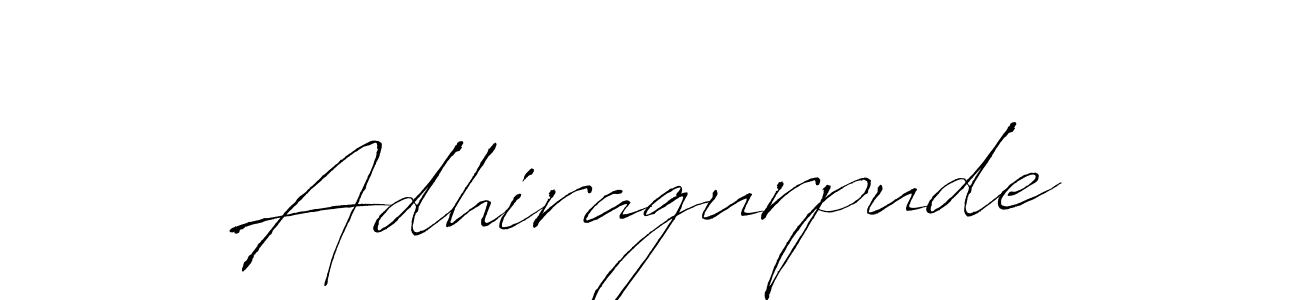 How to make Adhiragurpude signature? Antro_Vectra is a professional autograph style. Create handwritten signature for Adhiragurpude name. Adhiragurpude signature style 6 images and pictures png