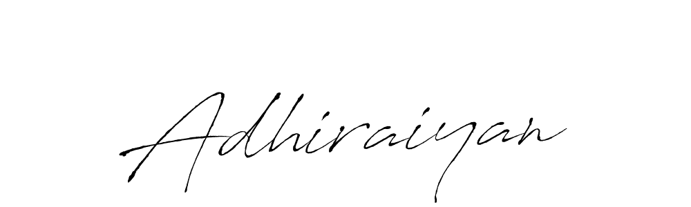 Make a beautiful signature design for name Adhiraiyan. With this signature (Antro_Vectra) style, you can create a handwritten signature for free. Adhiraiyan signature style 6 images and pictures png