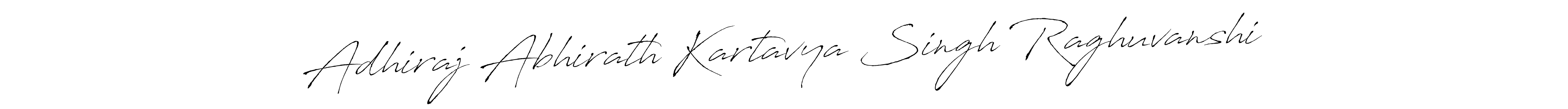 How to make Adhiraj Abhirath Kartavya Singh Raghuvanshi signature? Antro_Vectra is a professional autograph style. Create handwritten signature for Adhiraj Abhirath Kartavya Singh Raghuvanshi name. Adhiraj Abhirath Kartavya Singh Raghuvanshi signature style 6 images and pictures png