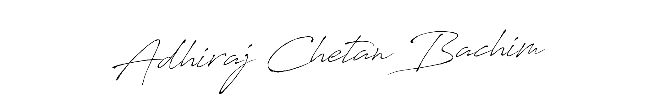 Create a beautiful signature design for name Adhiraj Chetan Bachim. With this signature (Antro_Vectra) fonts, you can make a handwritten signature for free. Adhiraj Chetan Bachim signature style 6 images and pictures png