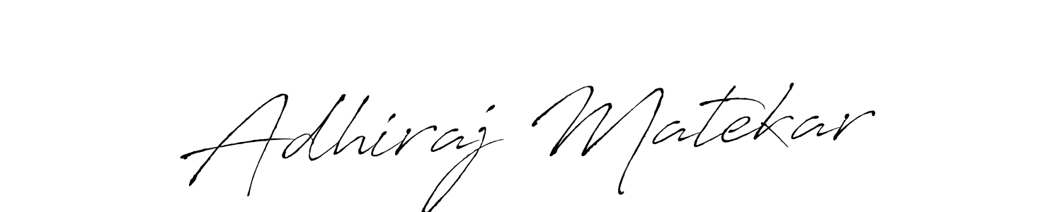 Design your own signature with our free online signature maker. With this signature software, you can create a handwritten (Antro_Vectra) signature for name Adhiraj Matekar. Adhiraj Matekar signature style 6 images and pictures png