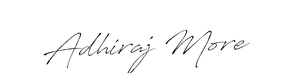 How to make Adhiraj More signature? Antro_Vectra is a professional autograph style. Create handwritten signature for Adhiraj More name. Adhiraj More signature style 6 images and pictures png