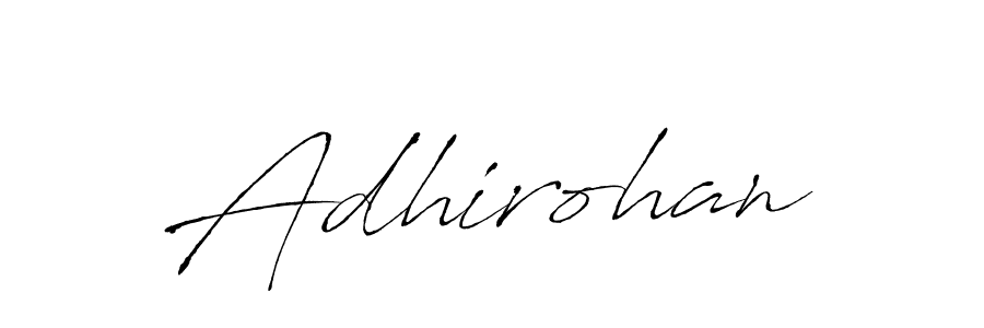 Design your own signature with our free online signature maker. With this signature software, you can create a handwritten (Antro_Vectra) signature for name Adhirohan. Adhirohan signature style 6 images and pictures png