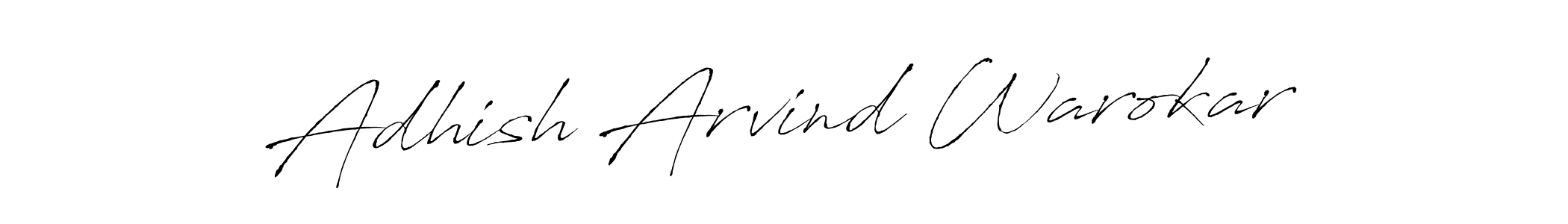 The best way (Antro_Vectra) to make a short signature is to pick only two or three words in your name. The name Adhish Arvind Warokar include a total of six letters. For converting this name. Adhish Arvind Warokar signature style 6 images and pictures png