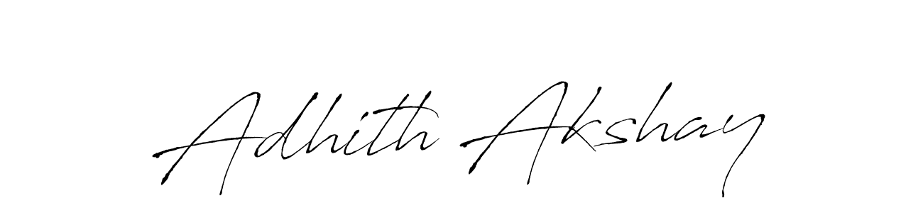 Also we have Adhith Akshay name is the best signature style. Create professional handwritten signature collection using Antro_Vectra autograph style. Adhith Akshay signature style 6 images and pictures png