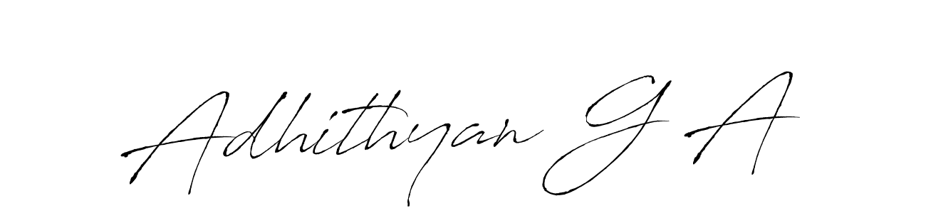 Antro_Vectra is a professional signature style that is perfect for those who want to add a touch of class to their signature. It is also a great choice for those who want to make their signature more unique. Get Adhithyan G A name to fancy signature for free. Adhithyan G A signature style 6 images and pictures png