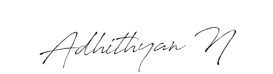 Design your own signature with our free online signature maker. With this signature software, you can create a handwritten (Antro_Vectra) signature for name Adhithyan N. Adhithyan N signature style 6 images and pictures png