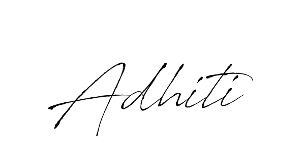 Design your own signature with our free online signature maker. With this signature software, you can create a handwritten (Antro_Vectra) signature for name Adhiti. Adhiti signature style 6 images and pictures png