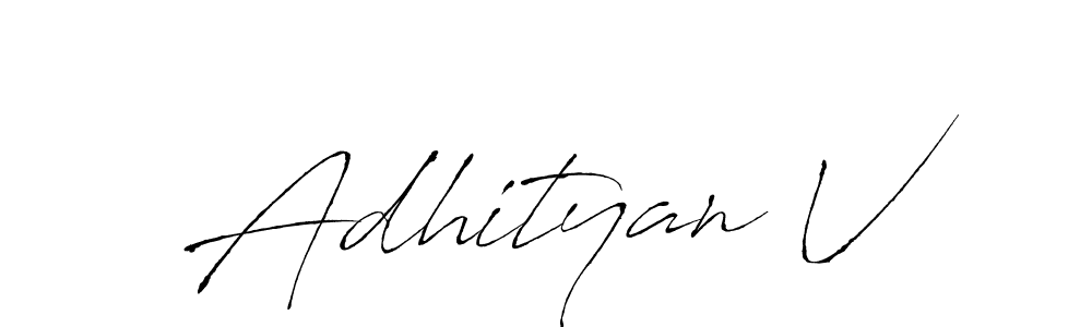 How to make Adhityan V signature? Antro_Vectra is a professional autograph style. Create handwritten signature for Adhityan V name. Adhityan V signature style 6 images and pictures png