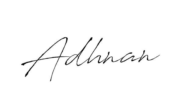 Make a beautiful signature design for name Adhnan. With this signature (Antro_Vectra) style, you can create a handwritten signature for free. Adhnan signature style 6 images and pictures png