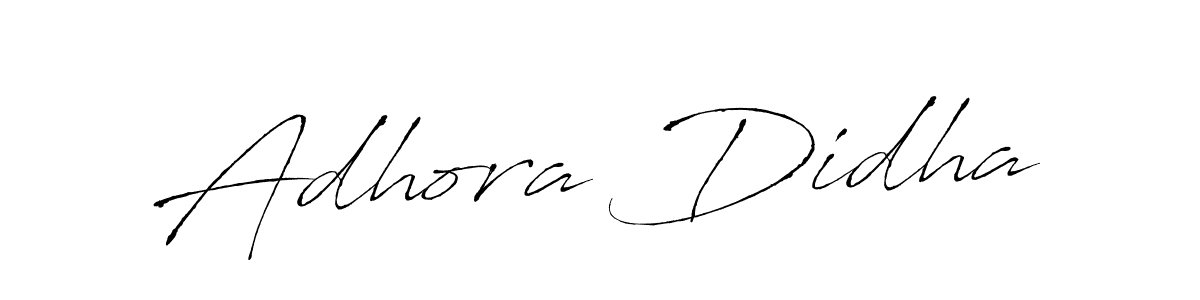 Use a signature maker to create a handwritten signature online. With this signature software, you can design (Antro_Vectra) your own signature for name Adhora Didha. Adhora Didha signature style 6 images and pictures png