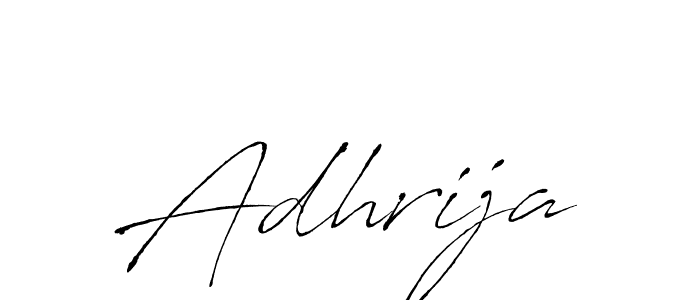 Adhrija stylish signature style. Best Handwritten Sign (Antro_Vectra) for my name. Handwritten Signature Collection Ideas for my name Adhrija. Adhrija signature style 6 images and pictures png