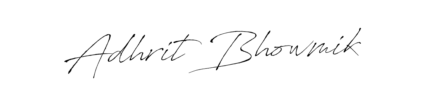 Make a beautiful signature design for name Adhrit Bhowmik. Use this online signature maker to create a handwritten signature for free. Adhrit Bhowmik signature style 6 images and pictures png