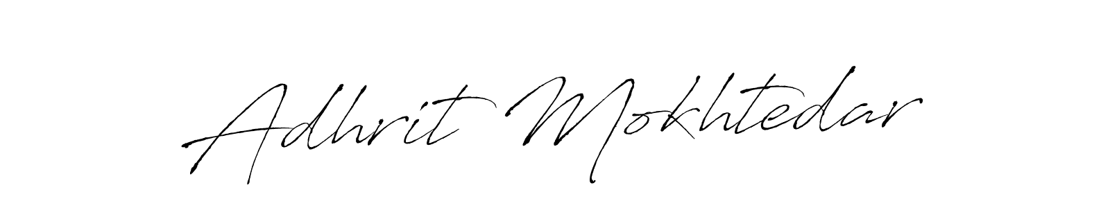 Design your own signature with our free online signature maker. With this signature software, you can create a handwritten (Antro_Vectra) signature for name Adhrit Mokhtedar. Adhrit Mokhtedar signature style 6 images and pictures png