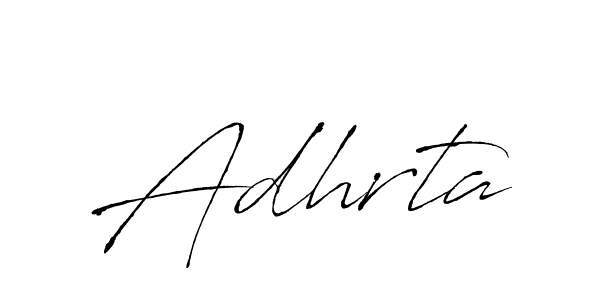 How to make Adhrta signature? Antro_Vectra is a professional autograph style. Create handwritten signature for Adhrta name. Adhrta signature style 6 images and pictures png