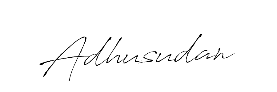 Make a beautiful signature design for name Adhusudan. With this signature (Antro_Vectra) style, you can create a handwritten signature for free. Adhusudan signature style 6 images and pictures png